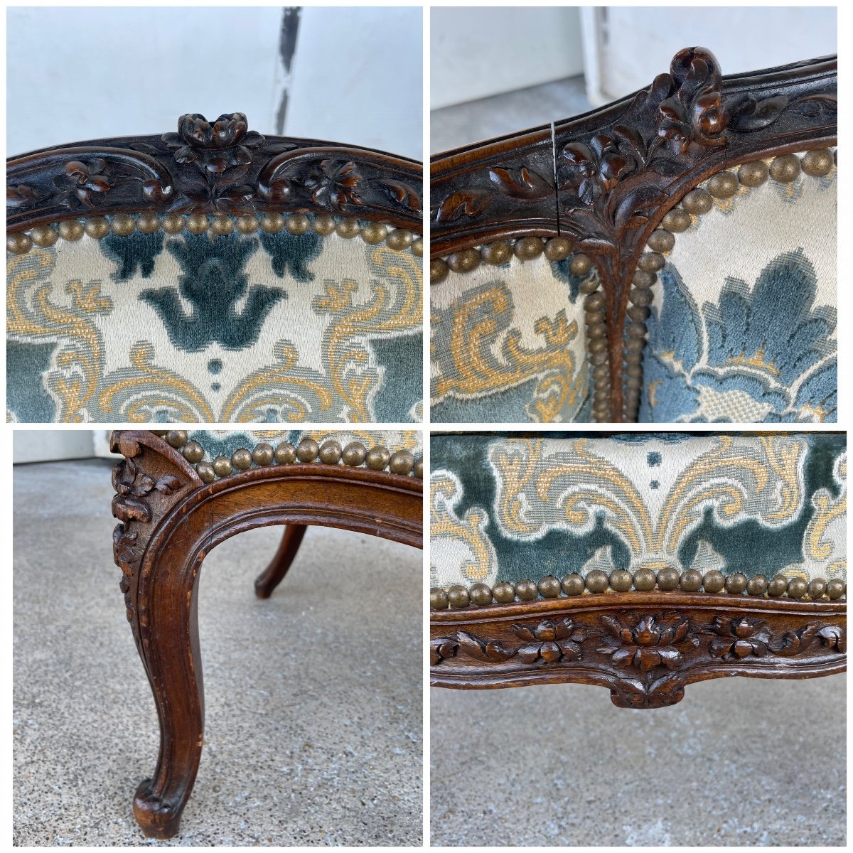 Bergere With Ears Louis XV Style-photo-8